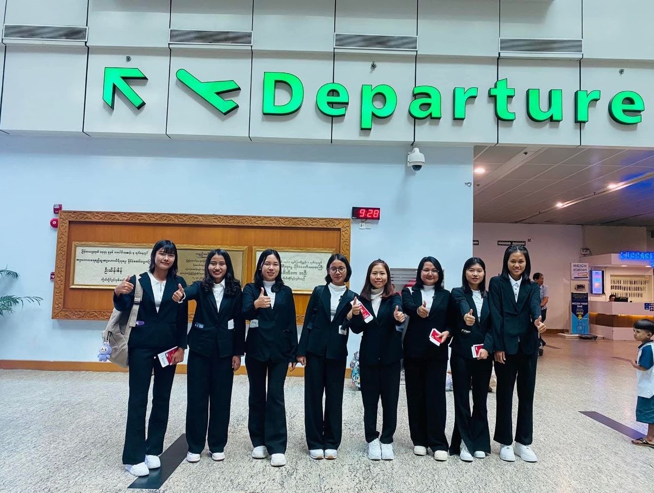 Global F.O.R candidates gathered before an international departure